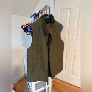 Reversible North Face Vest Dark Green - Size M/L